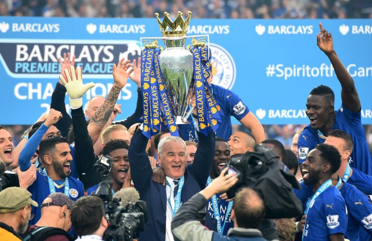 GALERIE FOTO și VIDEO  Fotbaliștii lui Leicester au primit trofeul Premier League