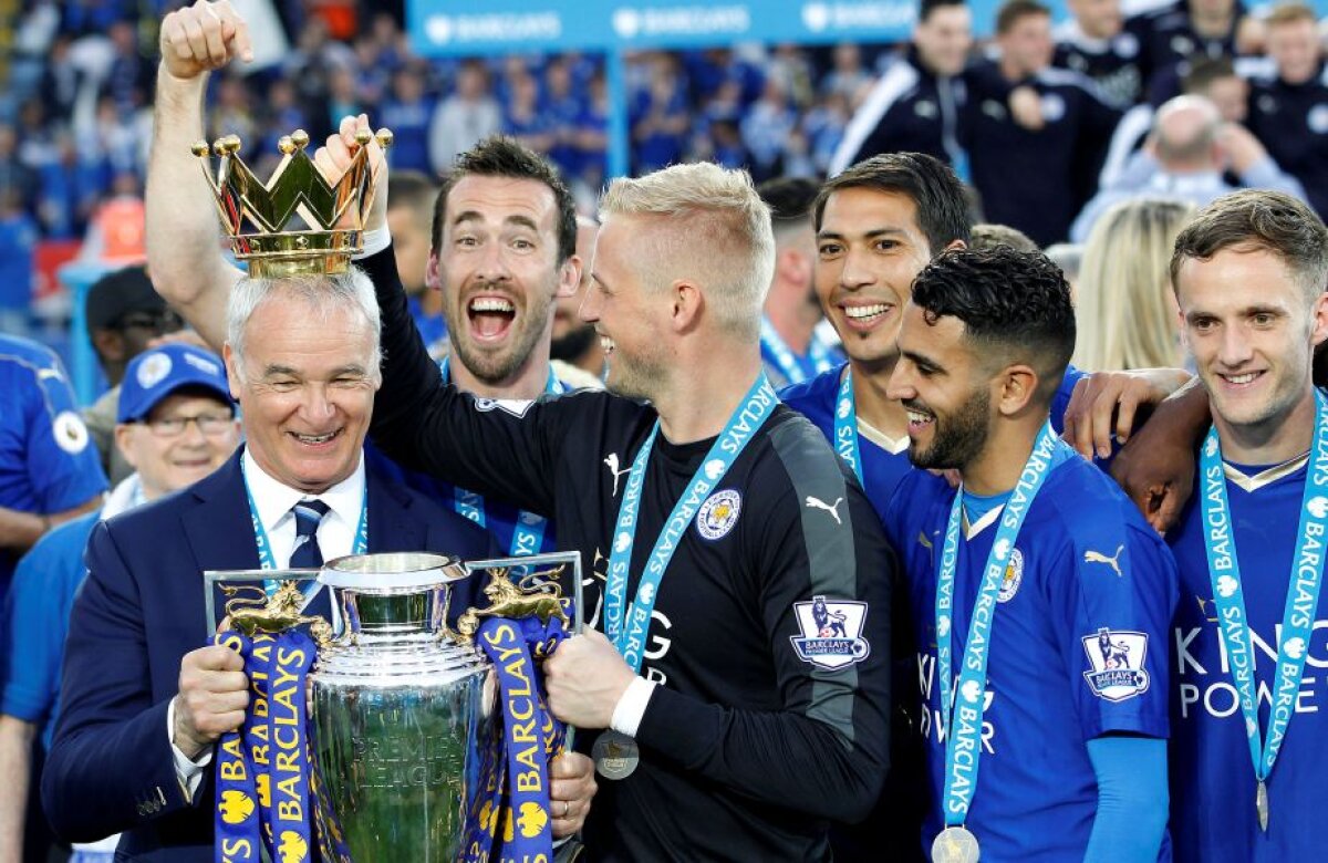 FOTO King Ranieri! Antrenorul italian a celebrat în stil mare titlul cu Leicester