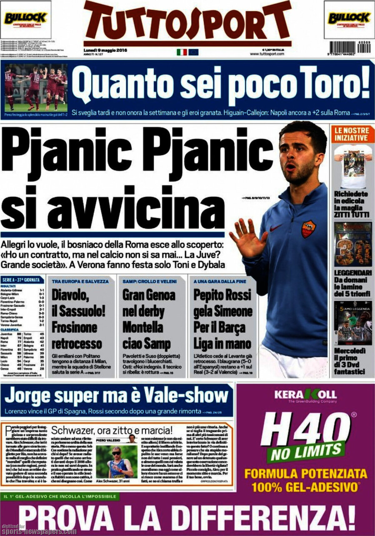 Ce scriu azi ziarele de sport din lume (9 mai 2016)