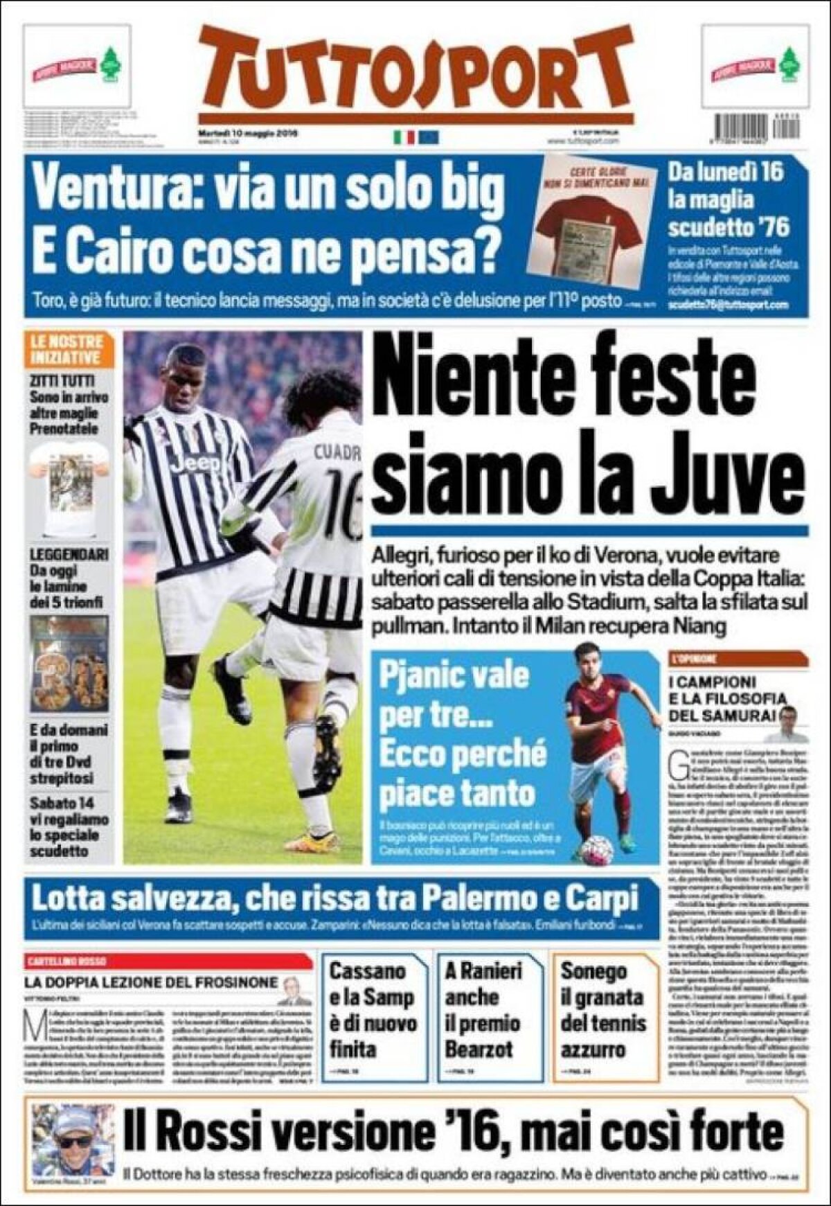 Ce scriu azi ziarele de sport din lume (10 mai 2016)