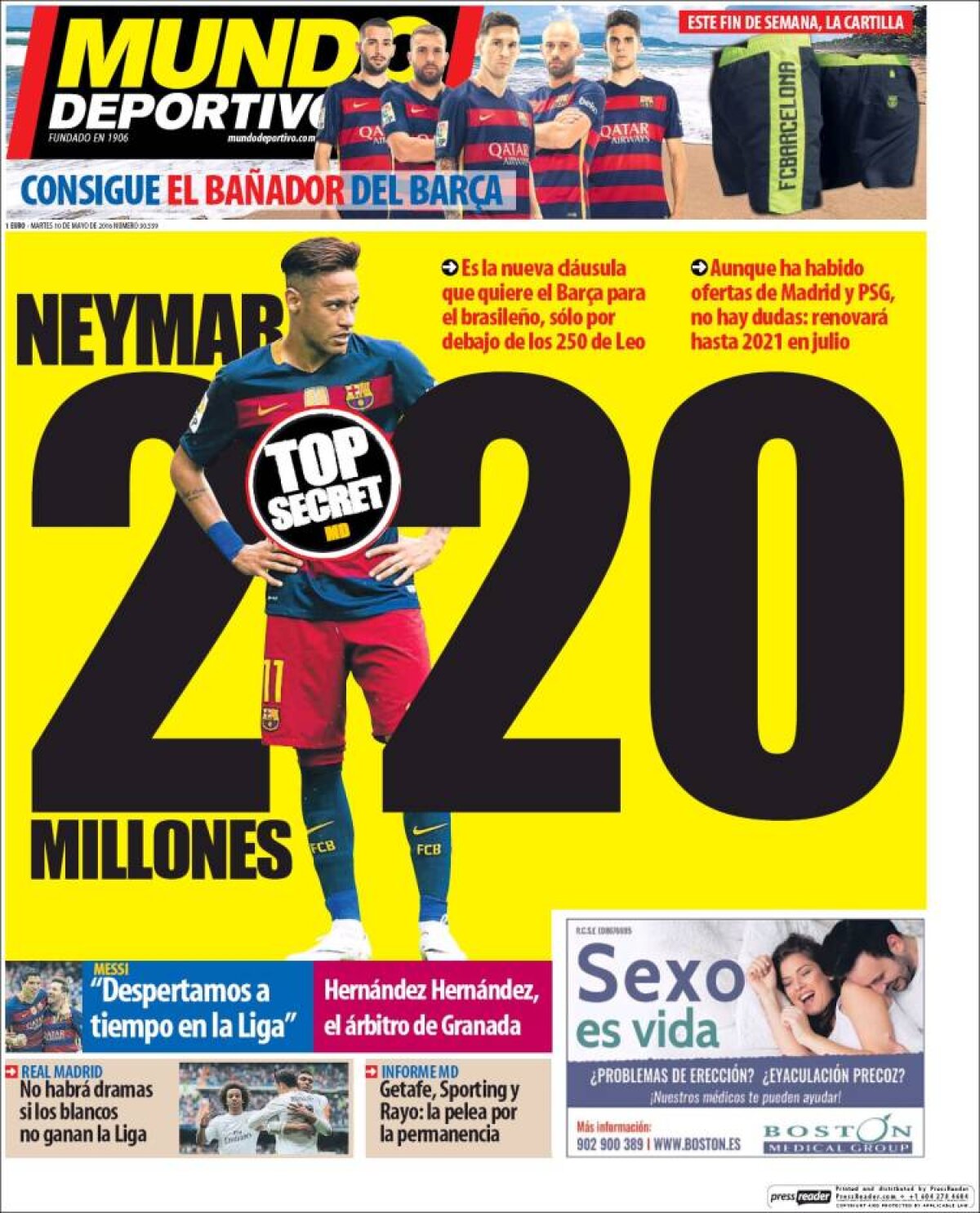 Ce scriu azi ziarele de sport din lume (10 mai 2016)