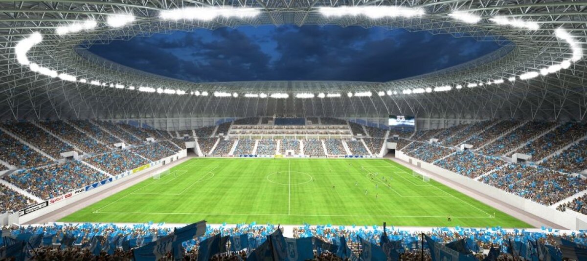 FOTO Superimagini din interiorul noii arene a Craiovei » Cum va arăta "bijuteria" de 50 de milioane de euro
