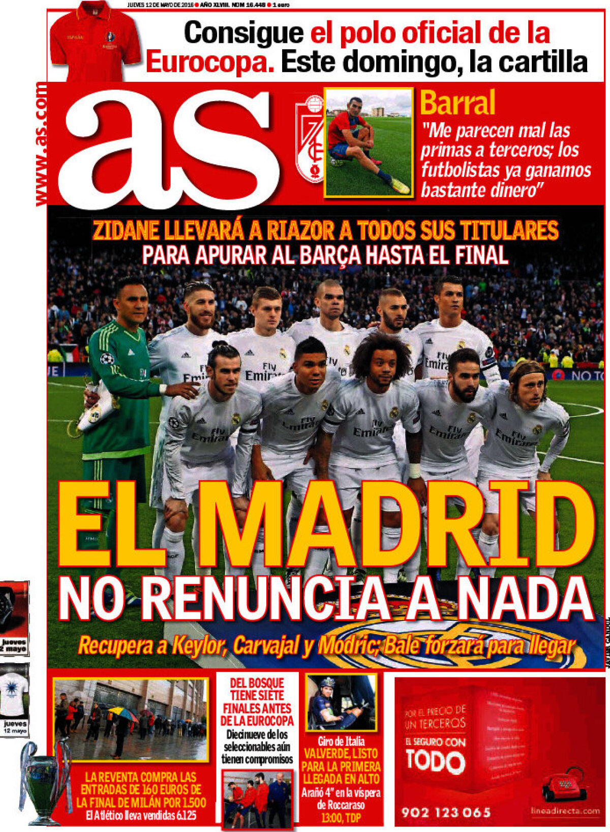 Ce scriu azi ziarele de sport din lume (12 mai 2016)