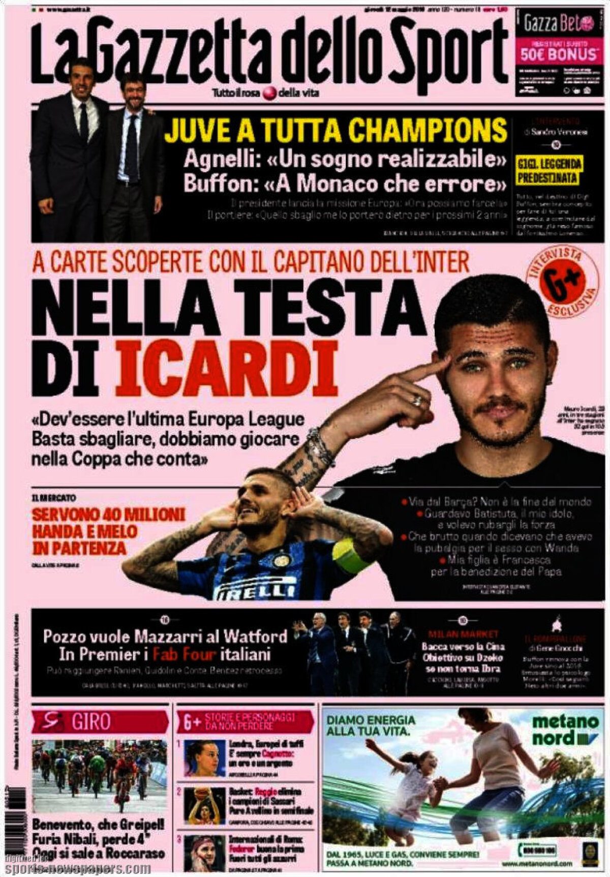 Ce scriu azi ziarele de sport din lume (12 mai 2016)