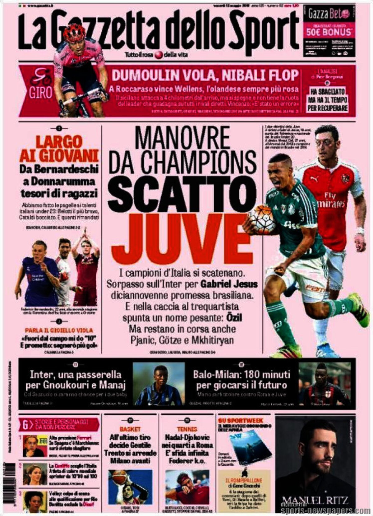 Ce scriu azi ziarele de sport din lume (13 mai 2016)