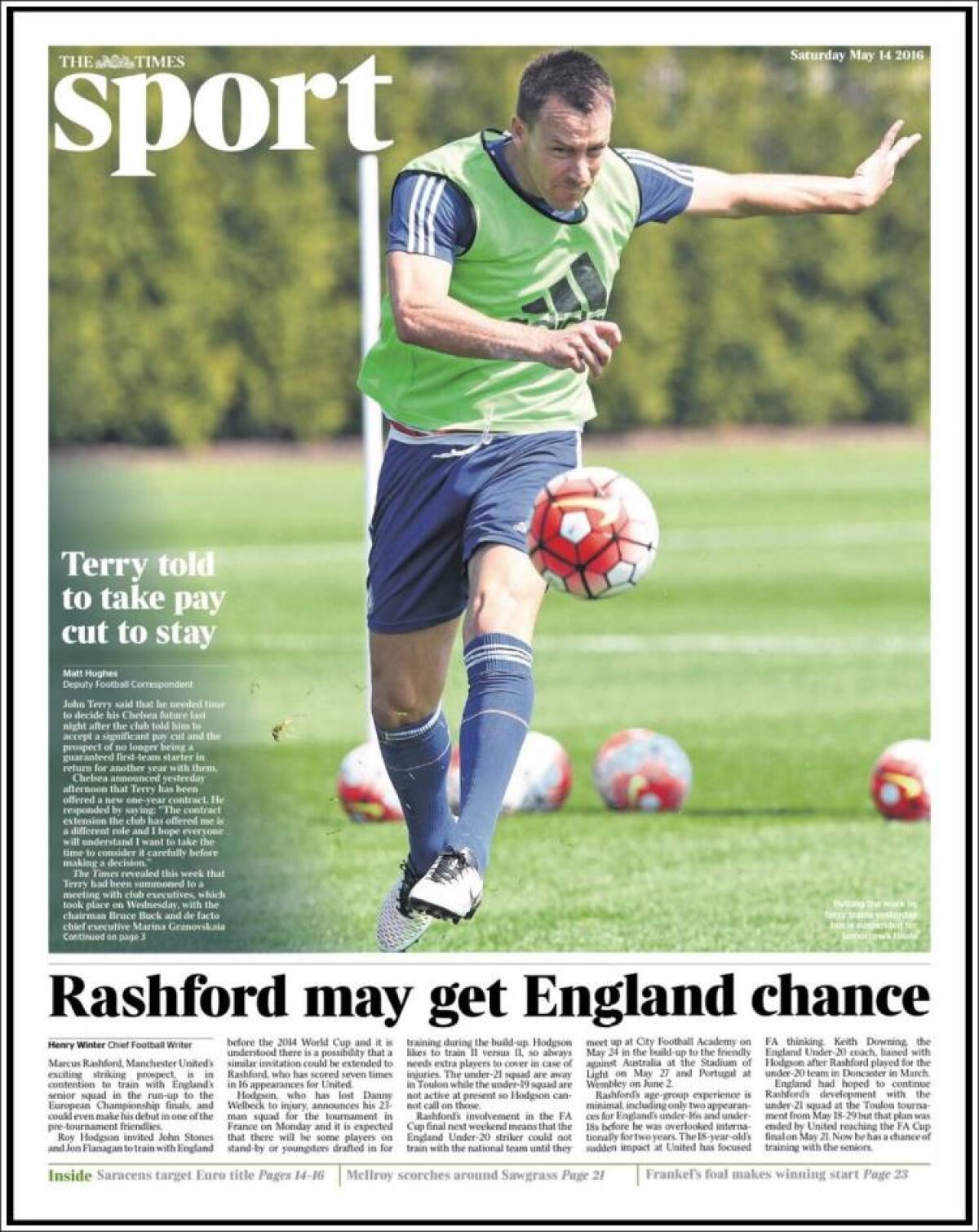 Ce scriu azi ziarele de sport din lume (14 mai 2016)