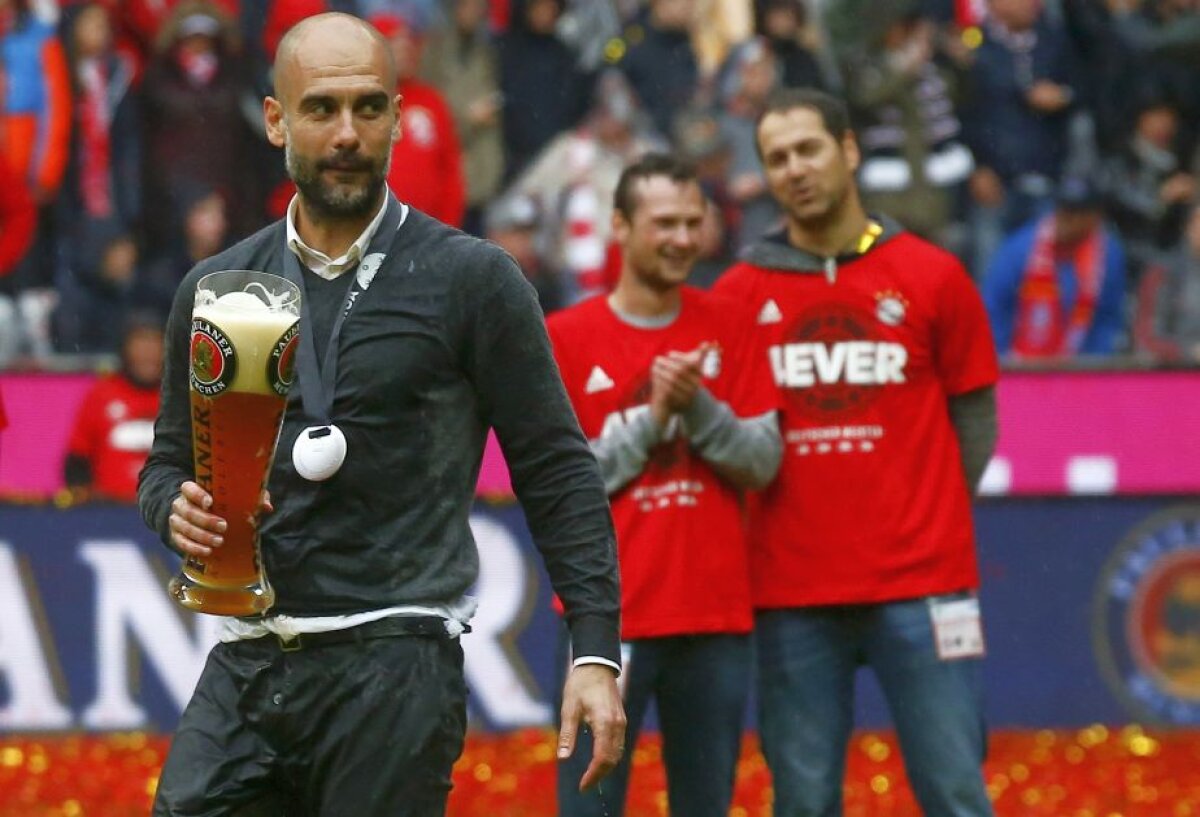 VIDEO+FOTO Pep Guardiola, baie cu bere la celebrarea celui de-al 26-a titlu al lui Bayern Munchen » Dans nebun al jucătorilor