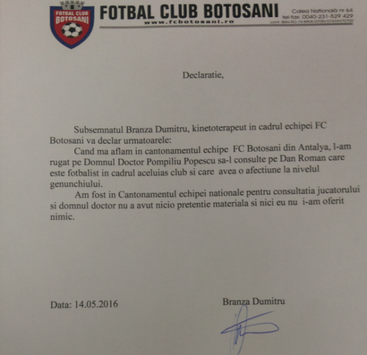 Pompiliu Popescu îl dă în judecată pe Burleanu! Ce l-a deranjat pe fostul medic al echipei naționale