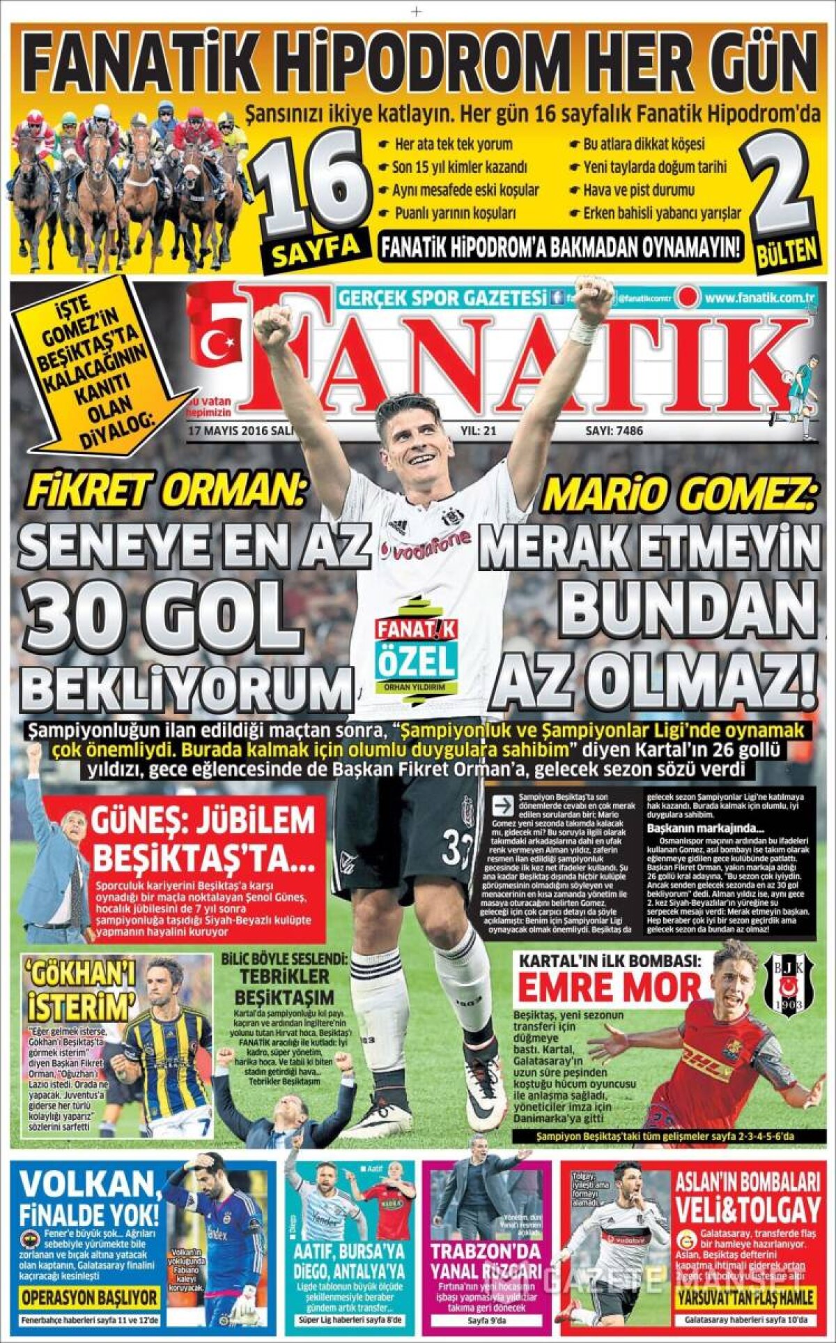 Ce scriu azi ziarele de sport din lume (17 mai 2016)