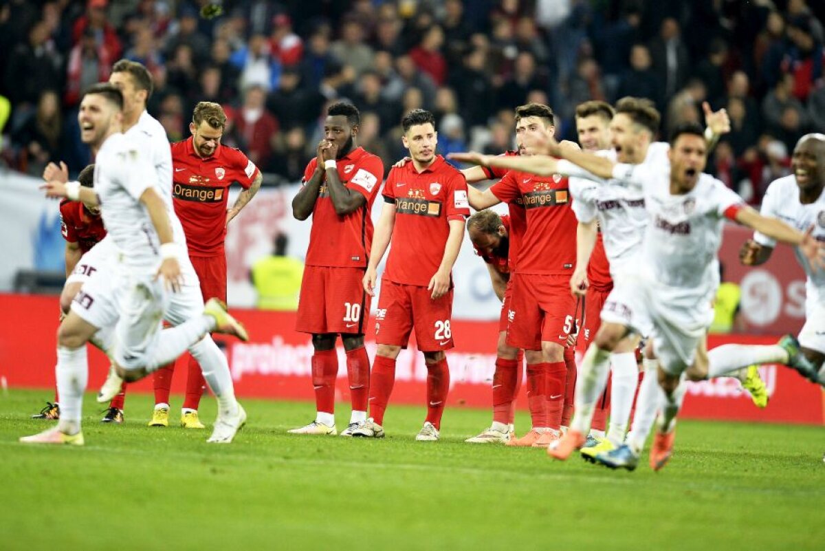 GALERIE FOTO Tensiune extremă! 7 imagini zguduitoare din ultimele minute ale finalei Cupei României! De la durerea lui Rotariu, la bucuria clujenilor!