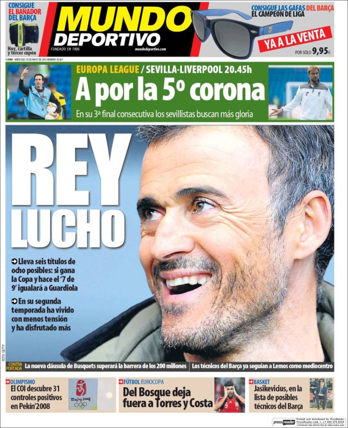 Ce scriu azi ziarele de sport din lume (18 mai 2016)