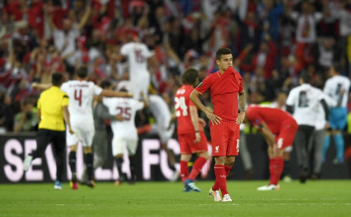 FOTO Bucuria spaniolilor și lacrimile englezilor » Cum a sărbătorit Sevilla câștigarea EL + Reacția lui Klopp de la final