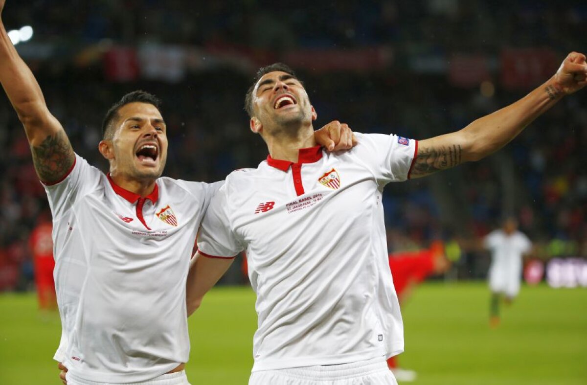 FOTO Bucuria spaniolilor și lacrimile englezilor » Cum a sărbătorit Sevilla câștigarea EL + Reacția lui Klopp de la final