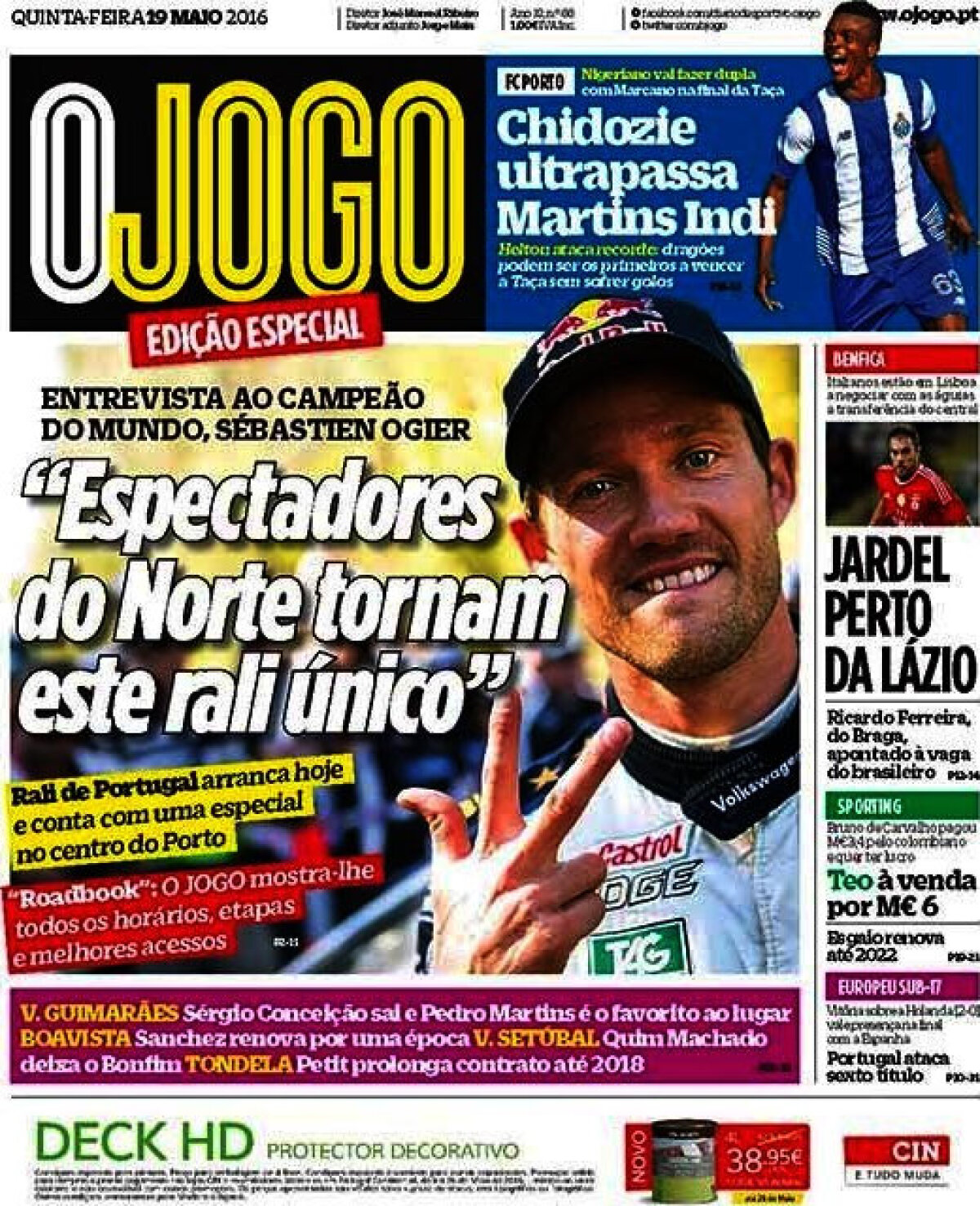 Ce scriu azi ziarele de sport din lume (19 mai 2016)