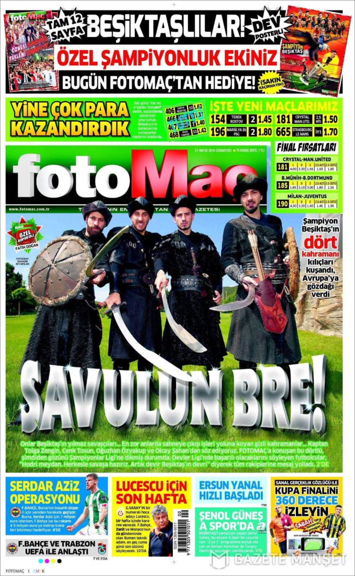 Ce scriu azi ziarele de sport din lume (21 mai 2016)