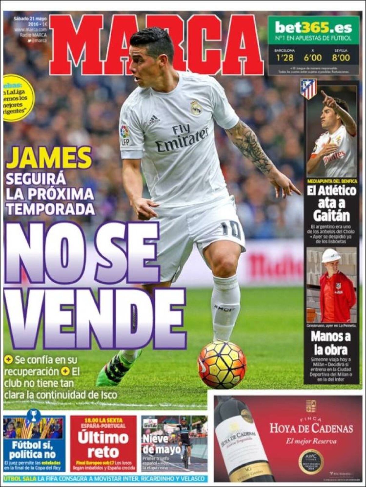 Ce scriu azi ziarele de sport din lume (21 mai 2016)