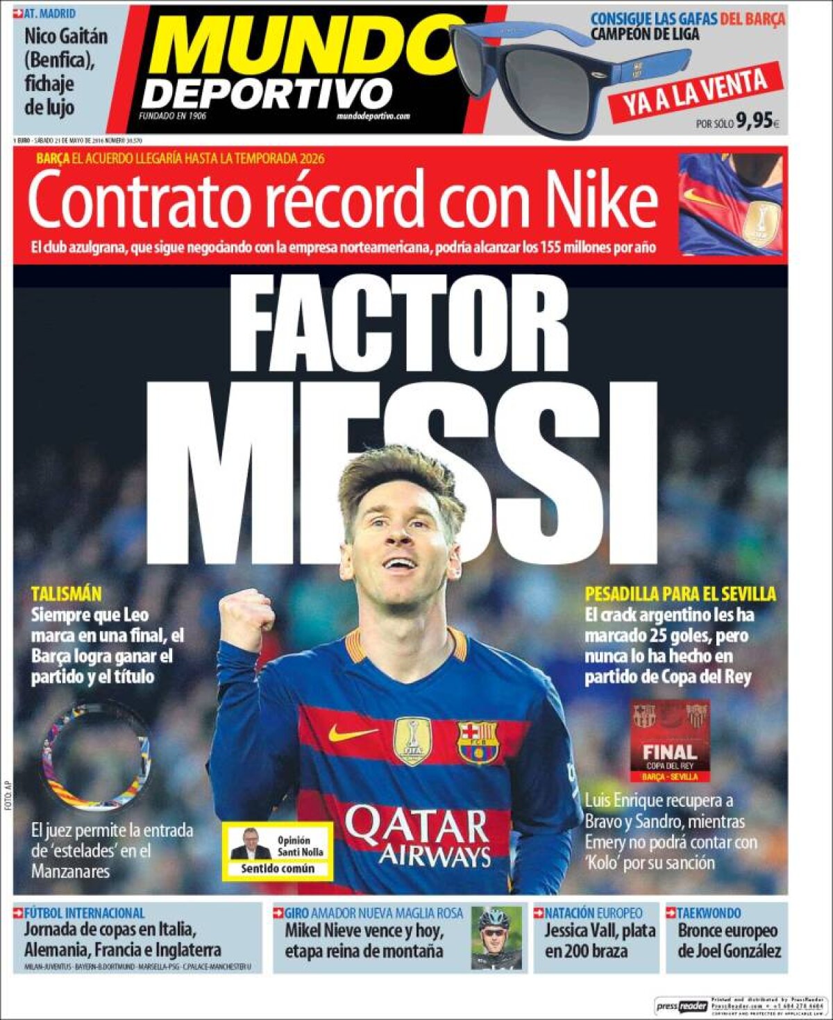 Ce scriu azi ziarele de sport din lume (21 mai 2016)