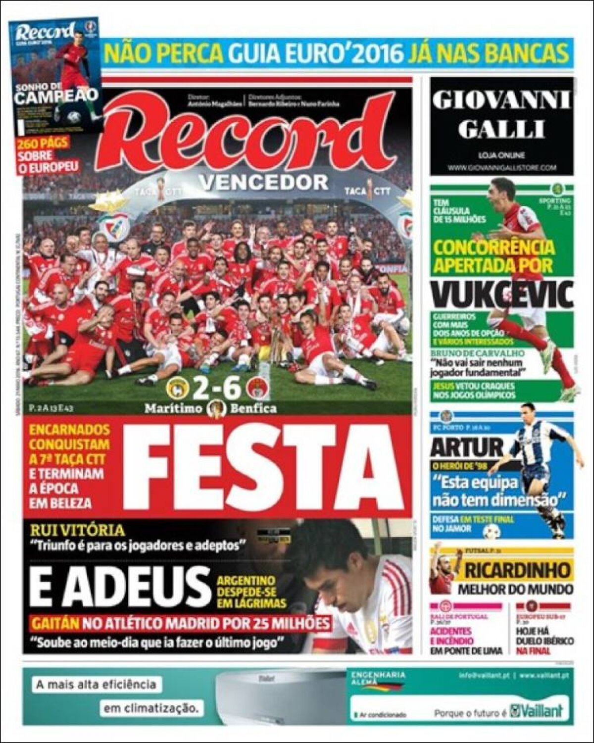 Ce scriu azi ziarele de sport din lume (21 mai 2016)