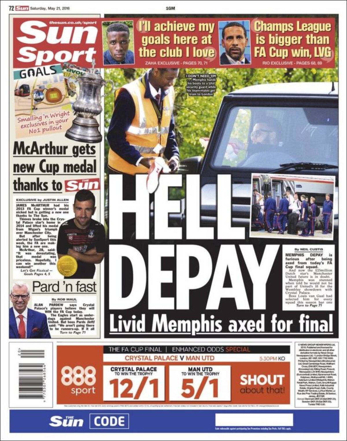 Ce scriu azi ziarele de sport din lume (21 mai 2016)