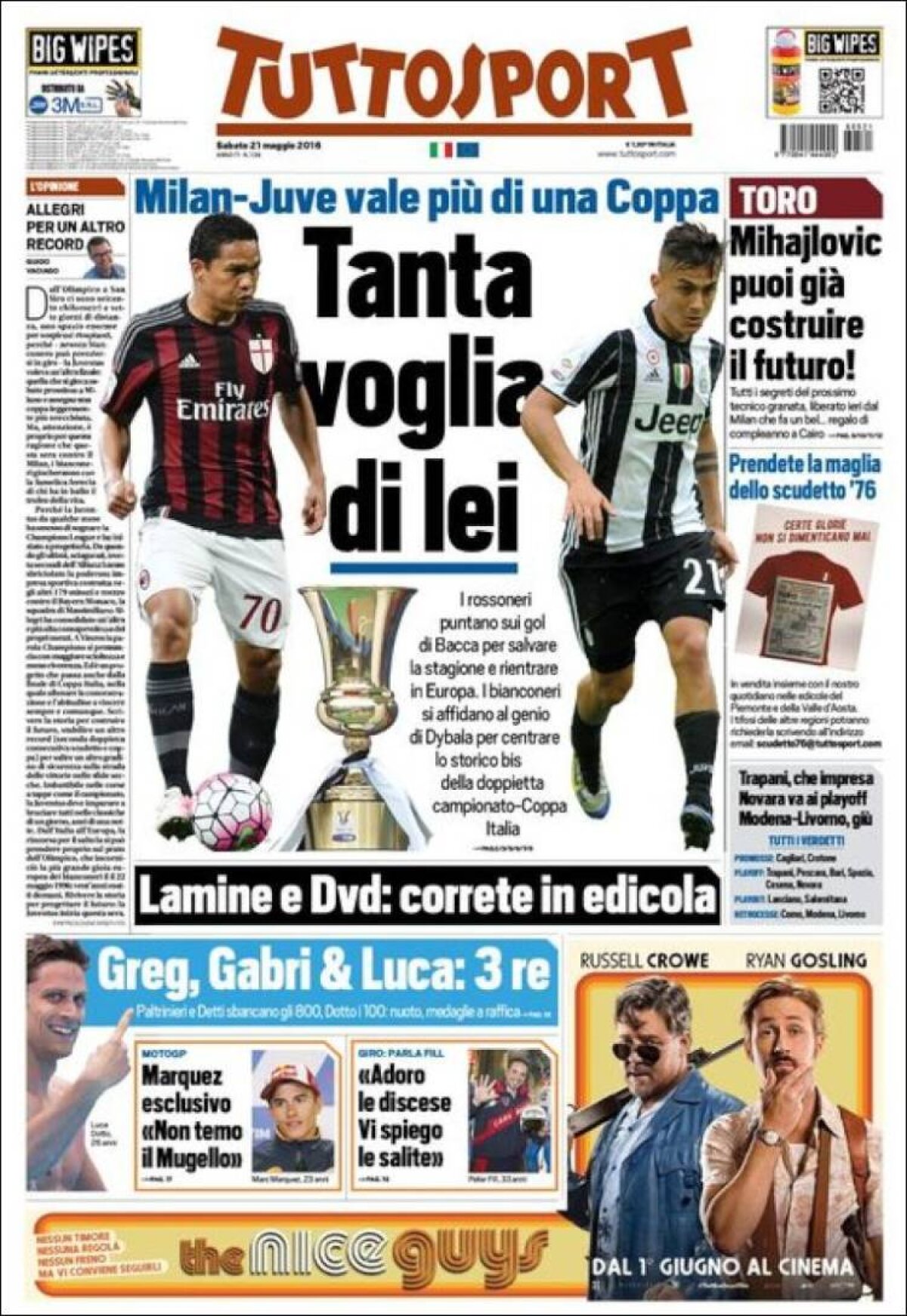 Ce scriu azi ziarele de sport din lume (21 mai 2016)