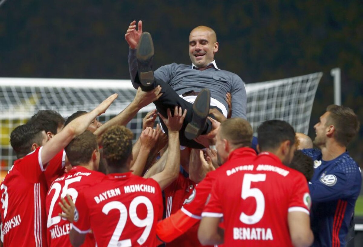 GALERIE FOTO + VIDEO Guardiola la ultimul meci pentru Bayern » Catalanul a câștigat Cupa Germaniei și a izbucnit în lacrimi