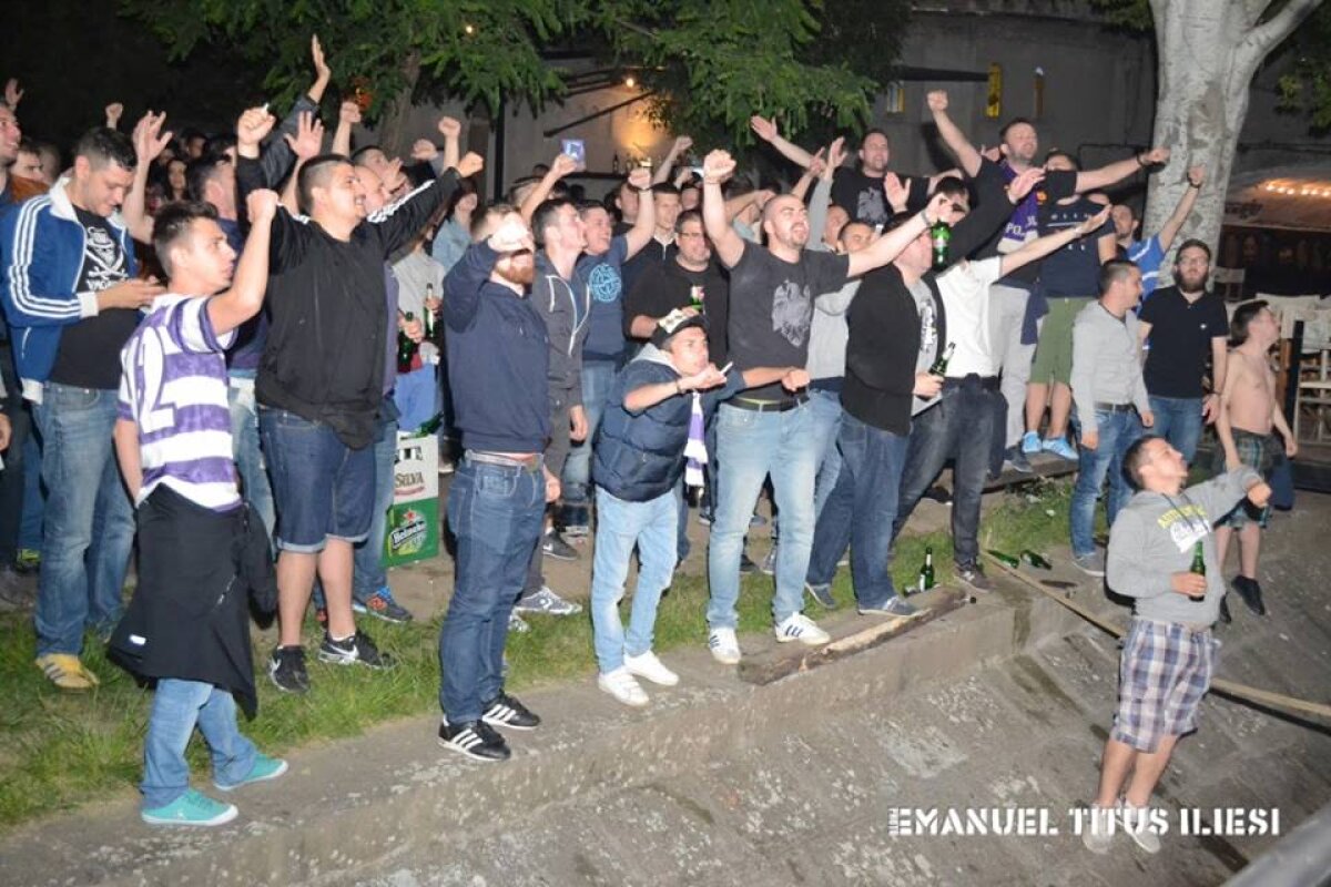 VIDEO + FOTO Petrecere în Timișoara » ASU Poli, echipa suporterilor, a promovat în Liga a 2-a