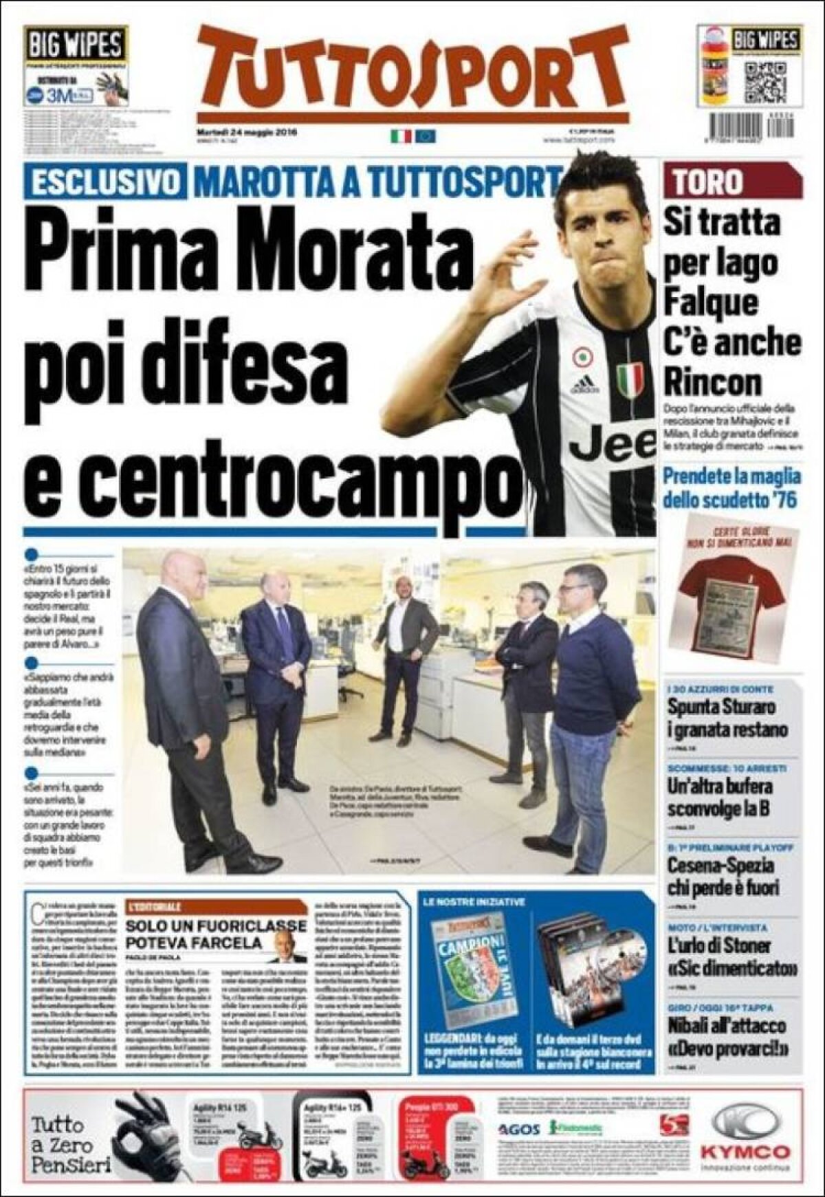 Ce scriu azi ziarele de sport din lume (24 mai 2016)