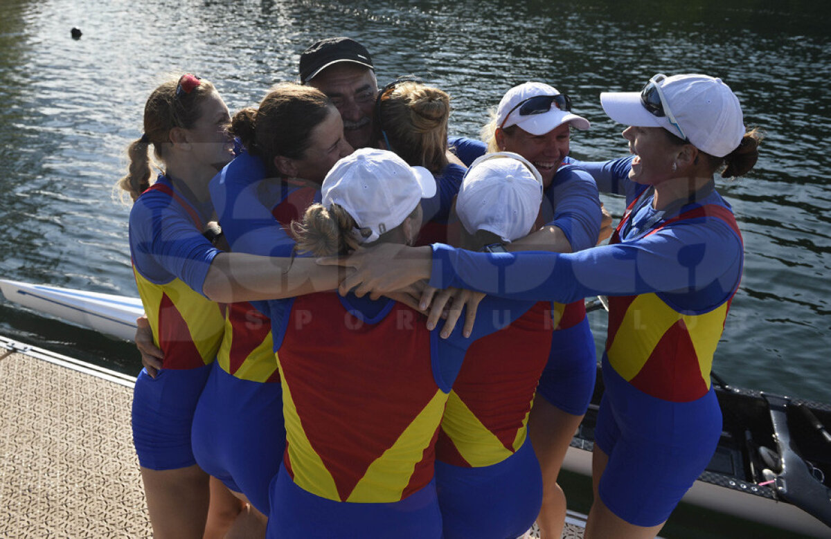 Barca de bucurie! Echipajul feminin de 8 plus 1 al României a câștigat la Lucerna și va evolua la Rio