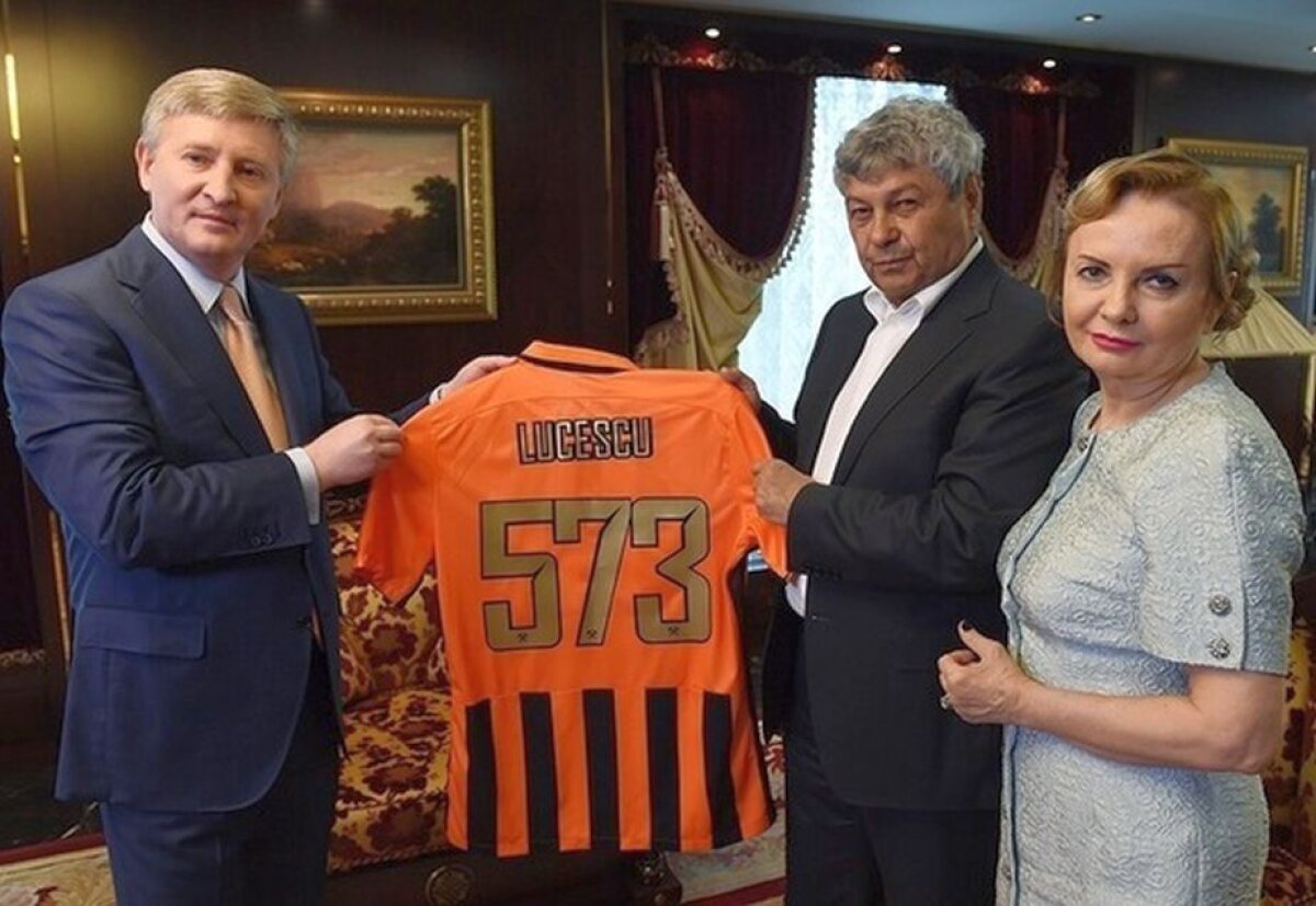 FOTO Lucescu și Ahmetov s-au întâlnit din nou » Patronul lui Șahtior i-a oferit un cadou lui "Il Luce"