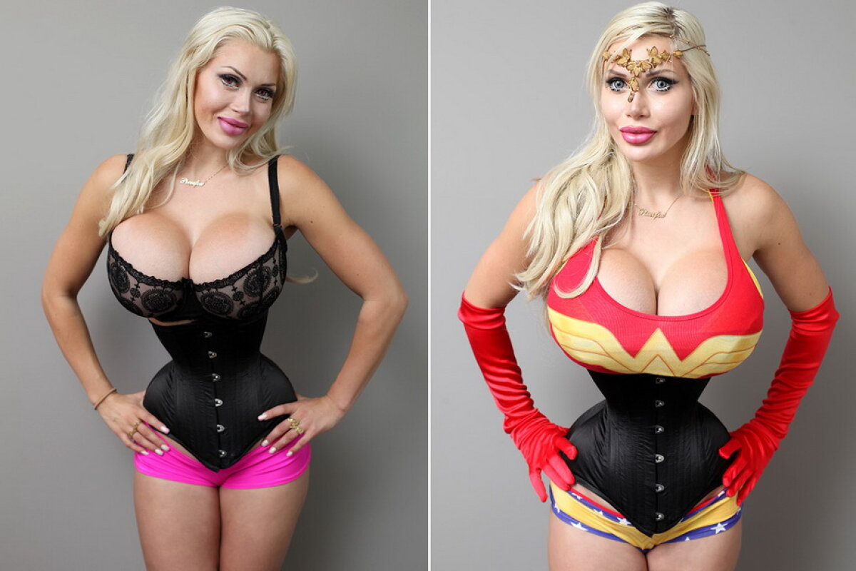 Imagini şocante cu femeia care şi-a scos şase coaste pentru a arăta ca Jessica Rabbit