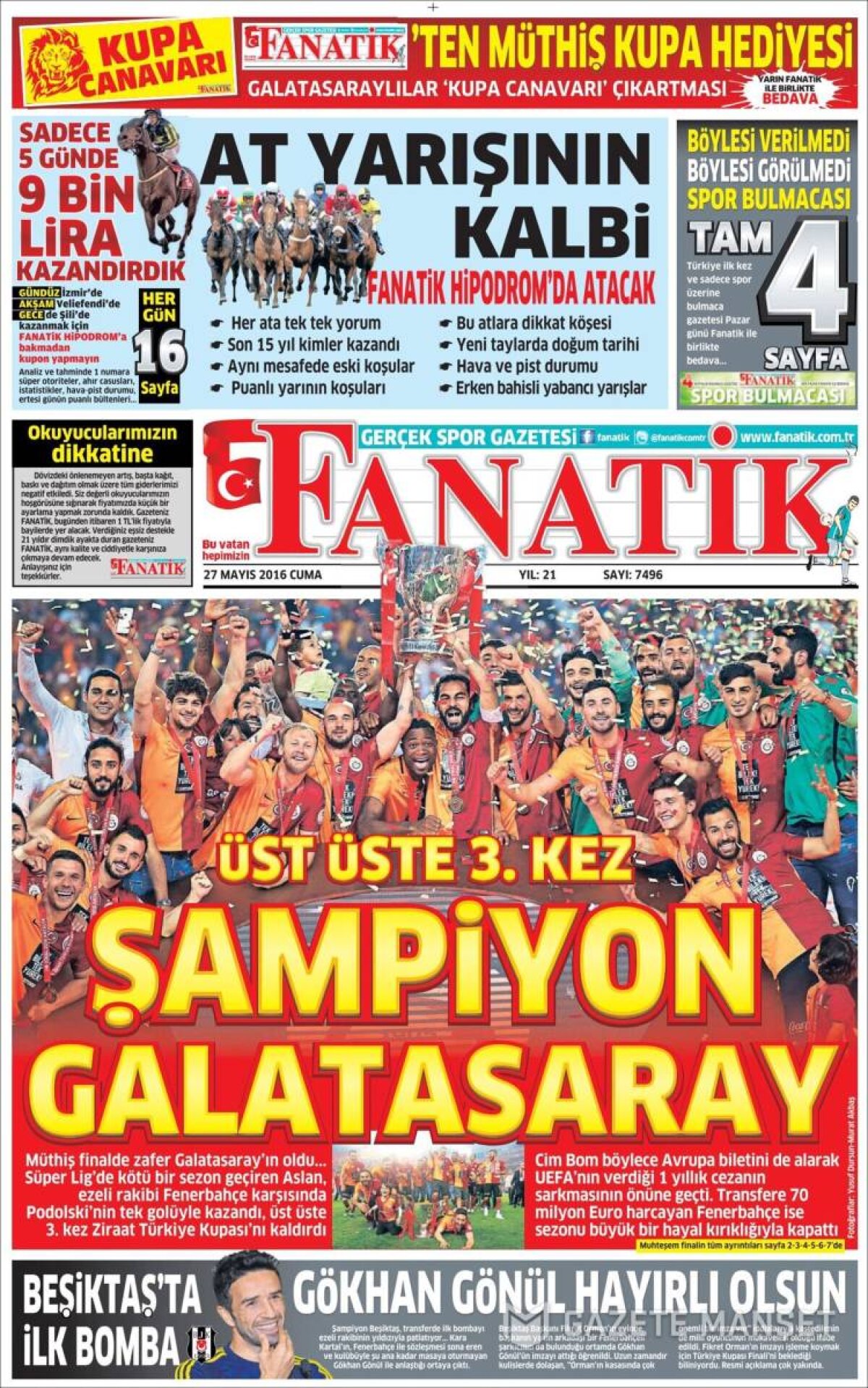 Ce scriu azi ziarele de sport din lume (27 mai 2016)