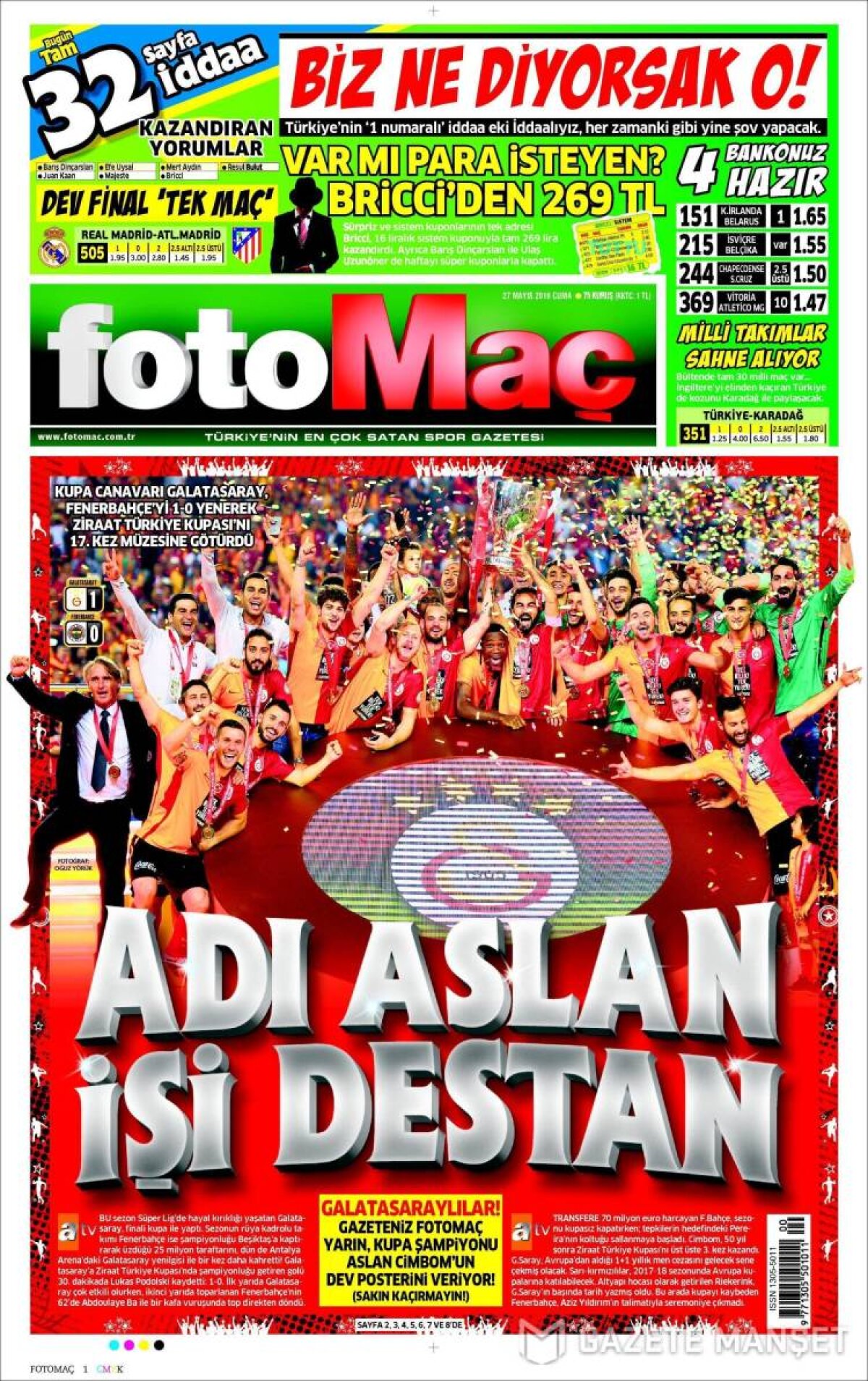 Ce scriu azi ziarele de sport din lume (27 mai 2016)