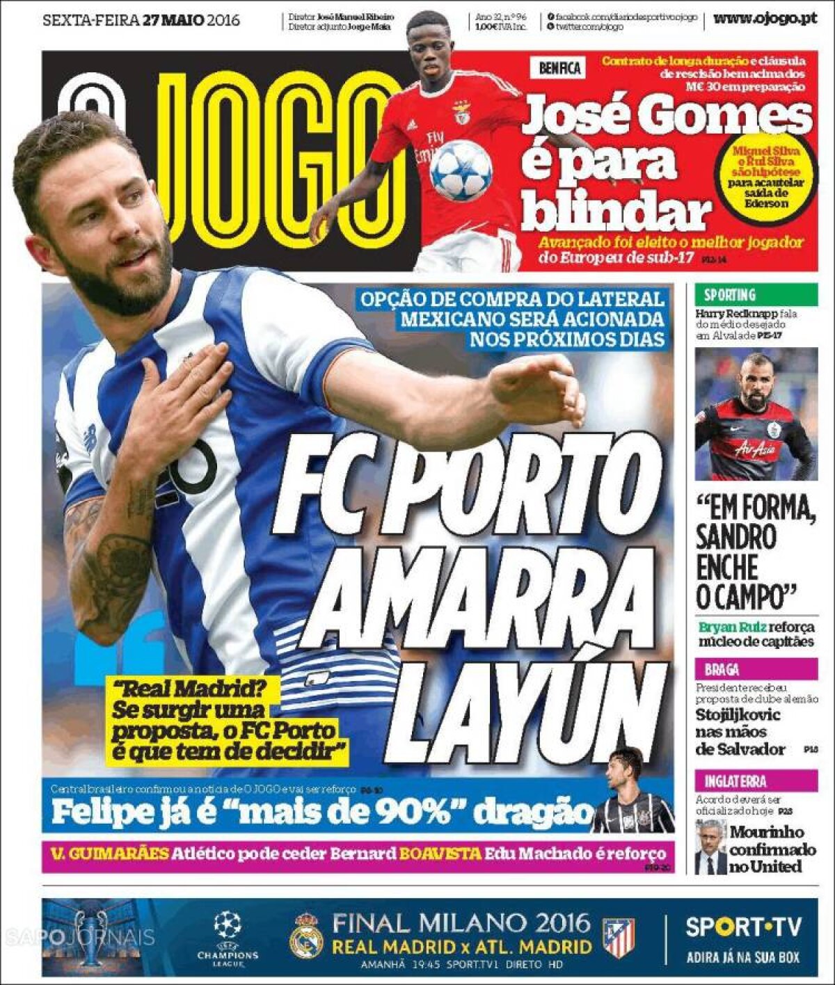 Ce scriu azi ziarele de sport din lume (27 mai 2016)