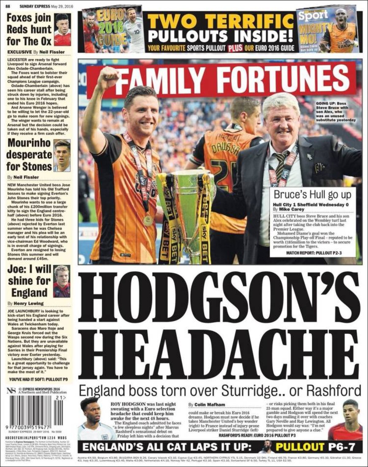 Ce scriu azi ziarele de sport din lume (29 mai 2016)