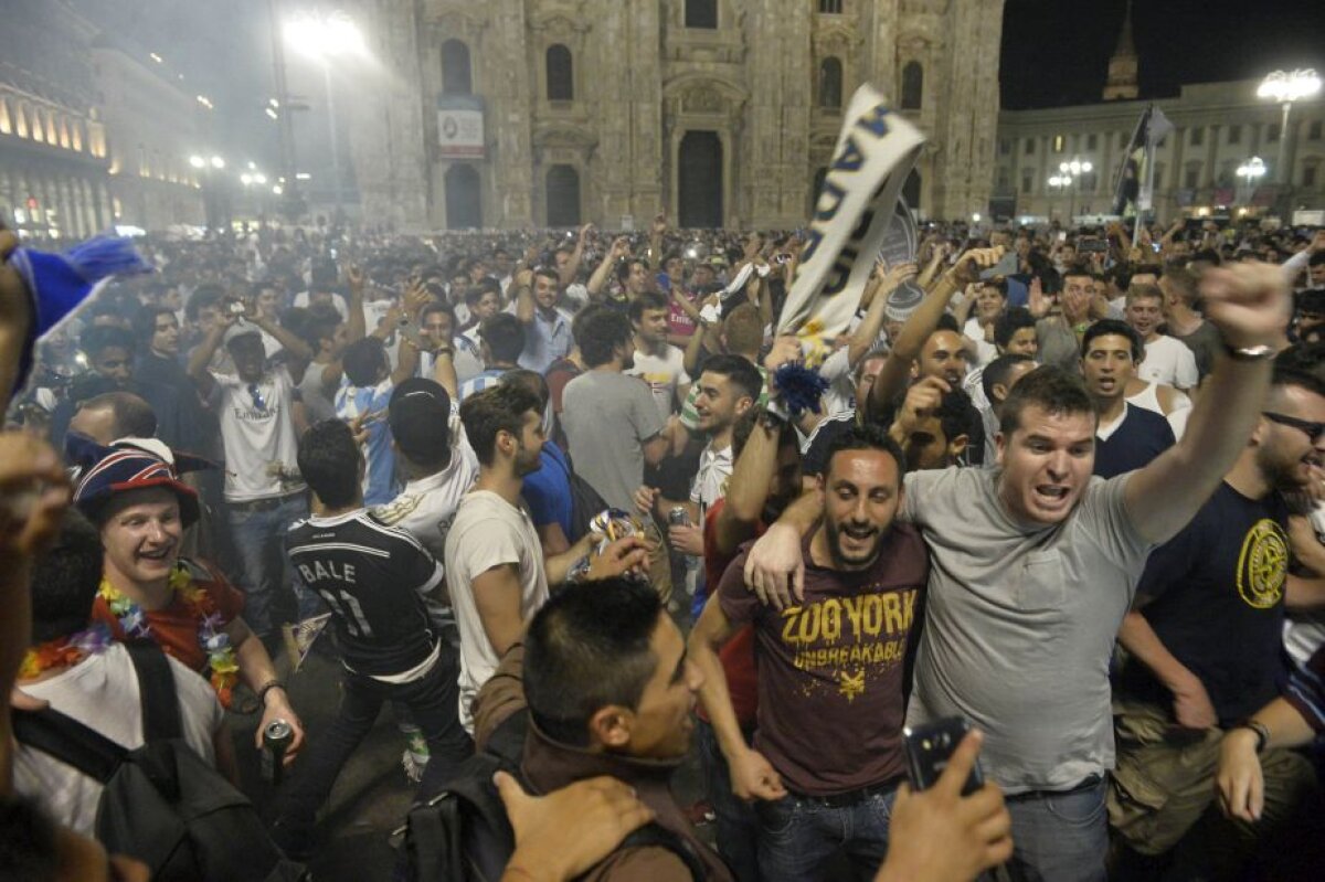 GALERIE FOTO + VIDEO Imagini EXCLUSIVE de la Milano » Gazeta îți arată cum s-a trăit finala Champions League în Italia