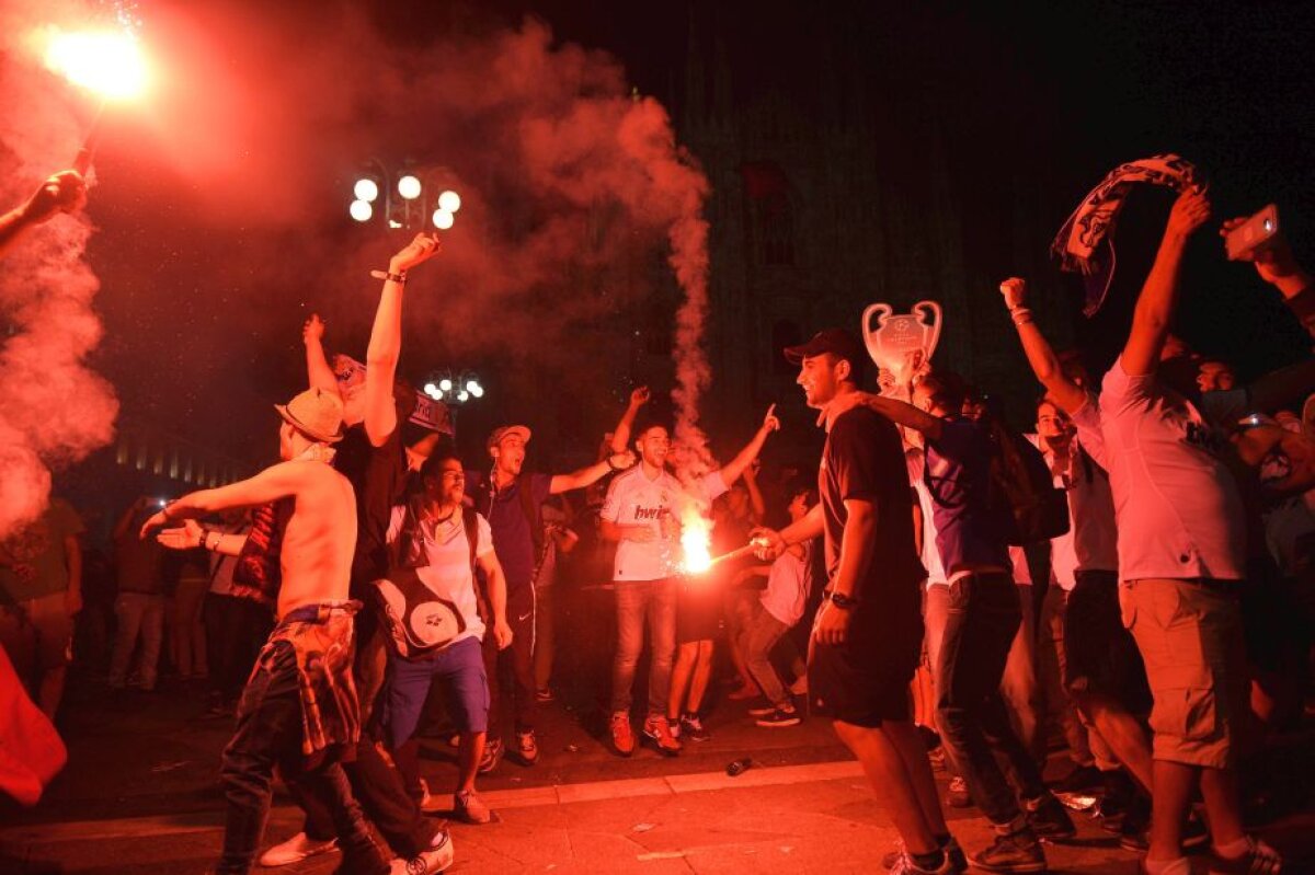 GALERIE FOTO + VIDEO Imagini EXCLUSIVE de la Milano » Gazeta îți arată cum s-a trăit finala Champions League în Italia