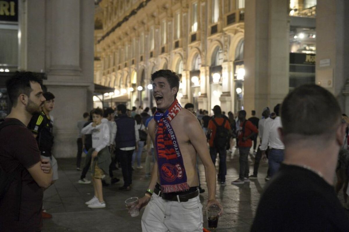 GALERIE FOTO + VIDEO Imagini EXCLUSIVE de la Milano » Gazeta îți arată cum s-a trăit finala Champions League în Italia