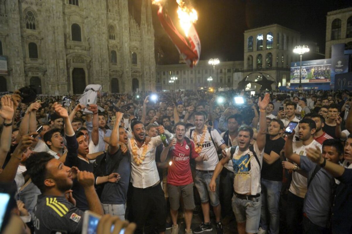 GALERIE FOTO + VIDEO Imagini EXCLUSIVE de la Milano » Gazeta îți arată cum s-a trăit finala Champions League în Italia