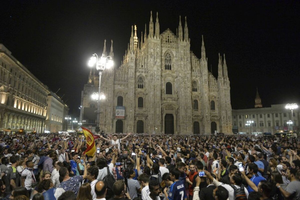 GALERIE FOTO + VIDEO Imagini EXCLUSIVE de la Milano » Gazeta îți arată cum s-a trăit finala Champions League în Italia