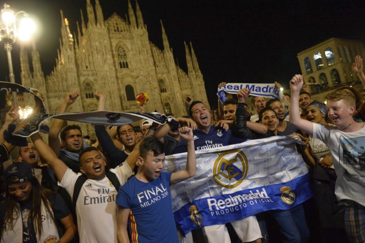 GALERIE FOTO + VIDEO Imagini EXCLUSIVE de la Milano » Gazeta îți arată cum s-a trăit finala Champions League în Italia