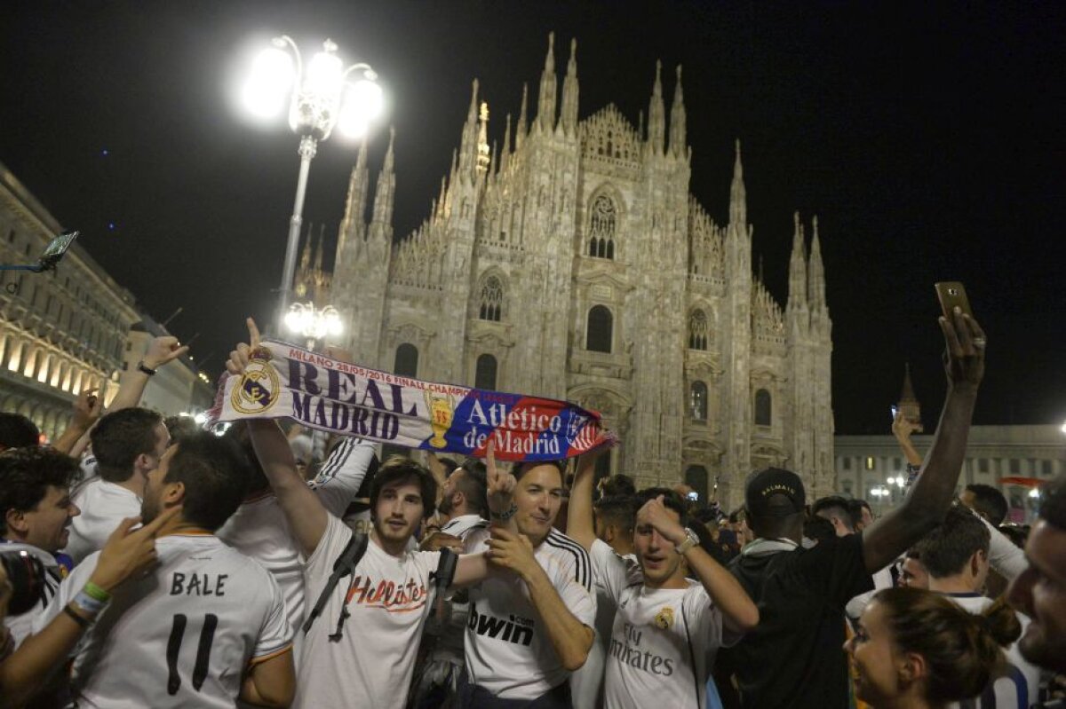 GALERIE FOTO + VIDEO Imagini EXCLUSIVE de la Milano » Gazeta îți arată cum s-a trăit finala Champions League în Italia