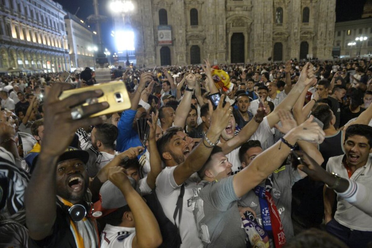 GALERIE FOTO + VIDEO Imagini EXCLUSIVE de la Milano » Gazeta îți arată cum s-a trăit finala Champions League în Italia