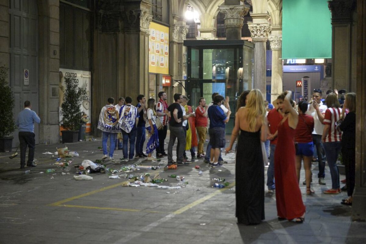 GALERIE FOTO + VIDEO Imagini EXCLUSIVE de la Milano » Gazeta îți arată cum s-a trăit finala Champions League în Italia