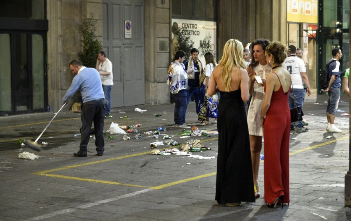 GALERIE FOTO + VIDEO Imagini EXCLUSIVE de la Milano » Gazeta îți arată cum s-a trăit finala Champions League în Italia