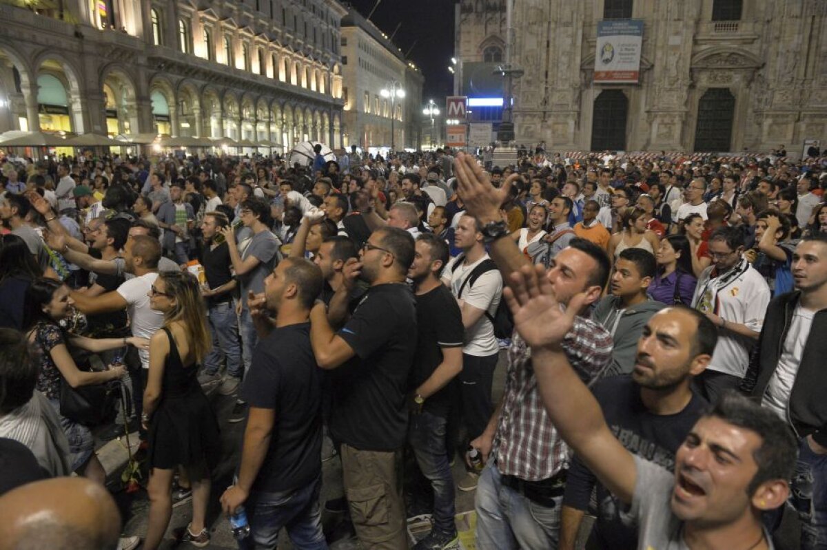 GALERIE FOTO + VIDEO Imagini EXCLUSIVE de la Milano » Gazeta îți arată cum s-a trăit finala Champions League în Italia