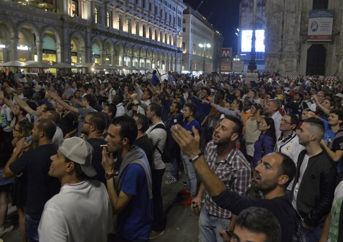 GALERIE FOTO + VIDEO Imagini EXCLUSIVE de la Milano » Gazeta îți arată cum s-a trăit finala Champions League în Italia