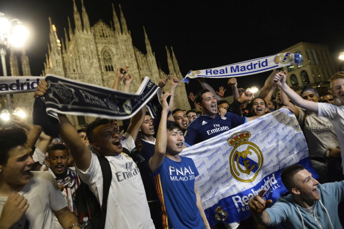 FOTO Real Milano » Gazeta a luat pulsul orașului în timpul finalei Ligii Campionilor: atmosferă udată de lacrimi și strigăte de bucurie
