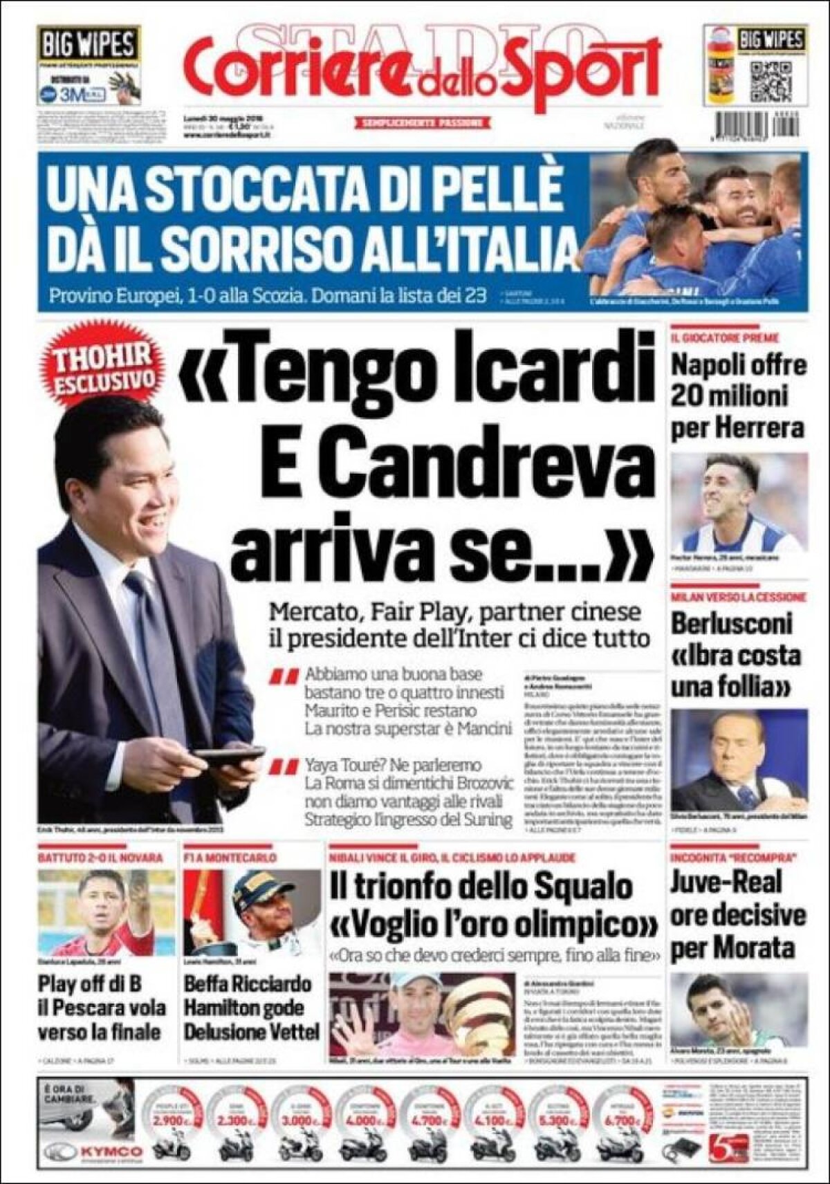 Ce scriu azi ziarele de sport din lume (30 mai 2016)