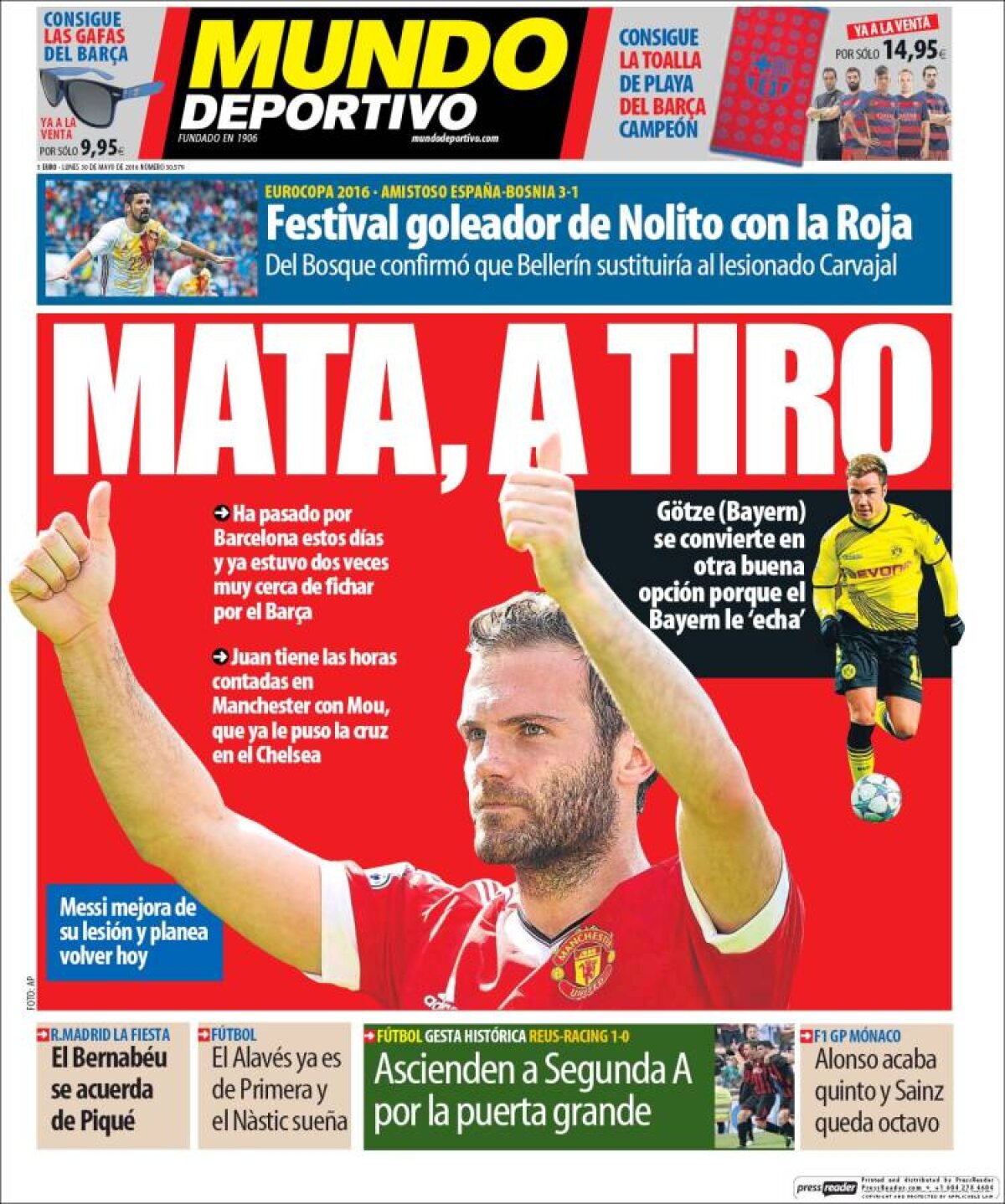 Ce scriu azi ziarele de sport din lume (30 mai 2016)