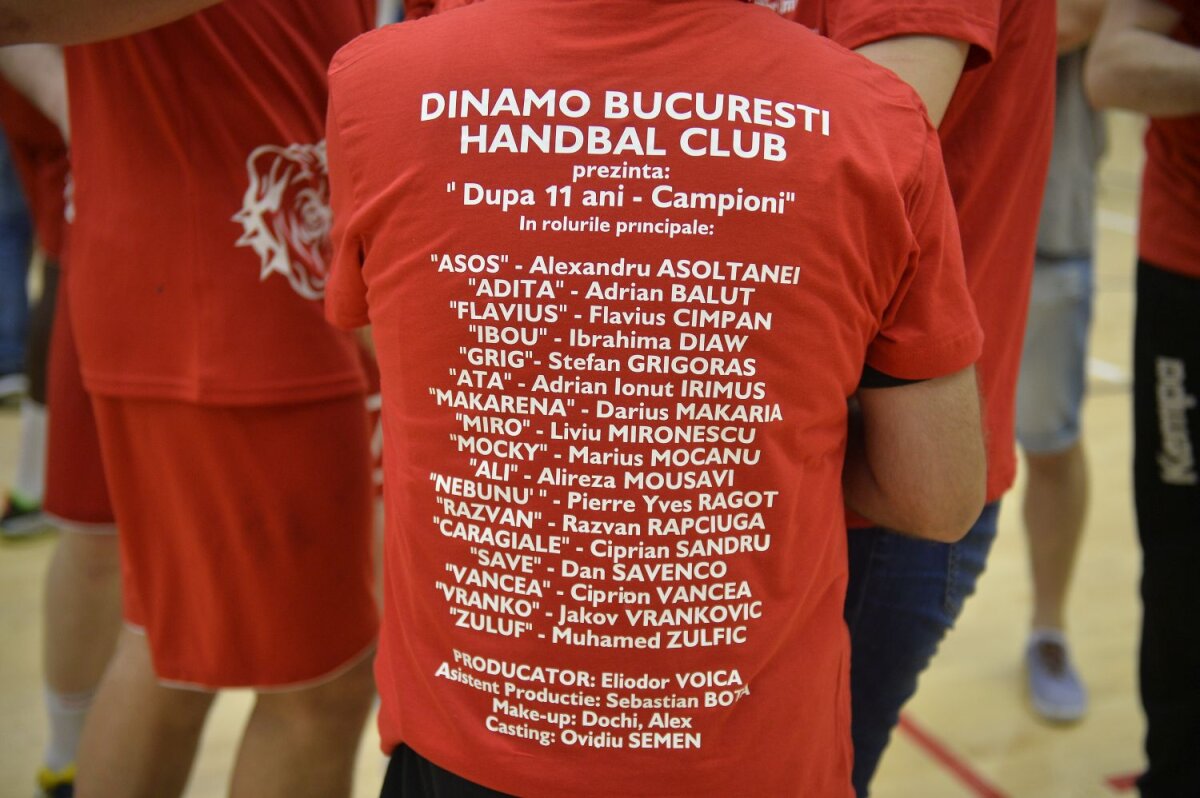 Titlu în alb și roșu » Dinamo a învins CSM București în meciul decisiv și a câștigat campionatul la handbal masculin